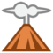 Volcano emoji on HTC